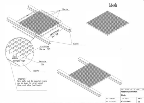 Rutgaller Original, Press-svetsad, Heavy duty 22/44 Varmförzinkad stål