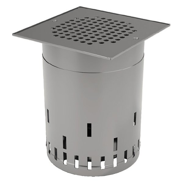 Silkonstruktion för terrass med perforerat lock 240 × 240 mm