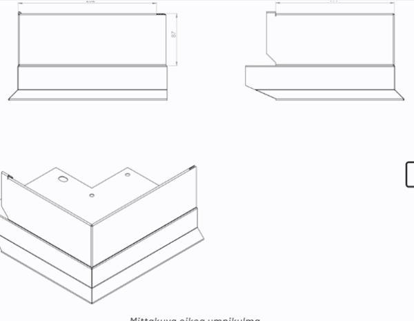 slät hörnbit höger TOPGREEN