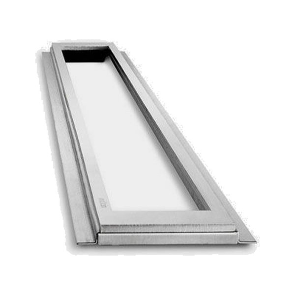 Unidrain HighLine ram 3910 friliggande borstat stål