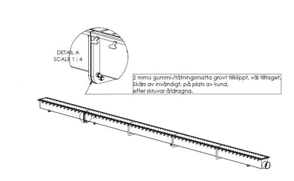Verkstadsränna MR 840-0 för betonggolv – bild 4
